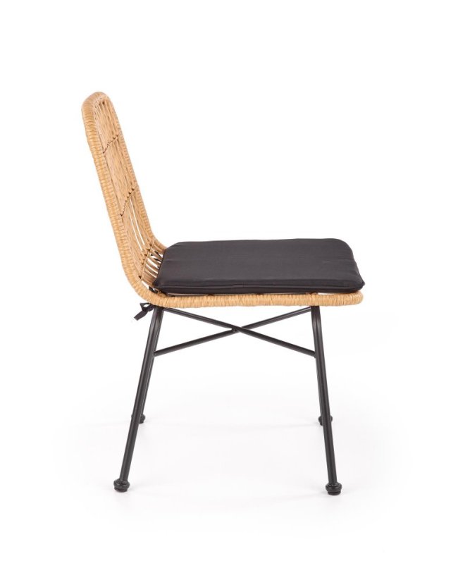 Židle K401 černá/přírodní