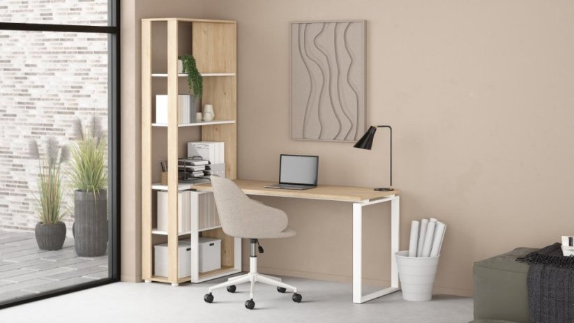 Písací stôl Sigal 600/01 jackson hickory/biela
