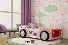 Detská posteľ JEEP ružová 190x90