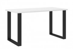 Jídelní stůl PILGRIM černá/bílá 138x67