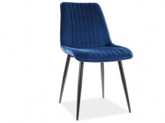 Jedálenská stolička KIM VELVET modrá BLUVEL 86
