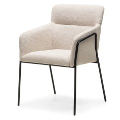 Jídelní židle / křeslo HELENA světle béžová