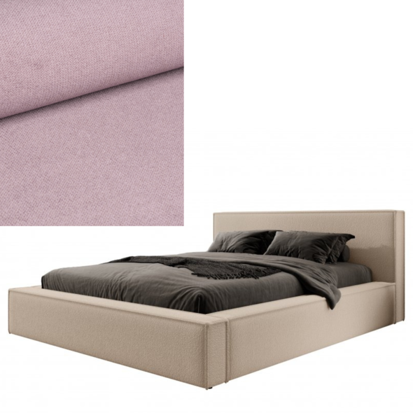 Čalouněná postel ASTURIA 140x200 výběr z barev - Výběr potahové látky (MD): KRONOS_27
