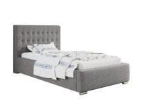 Čalouněná postel BED 2 90x200 šedá