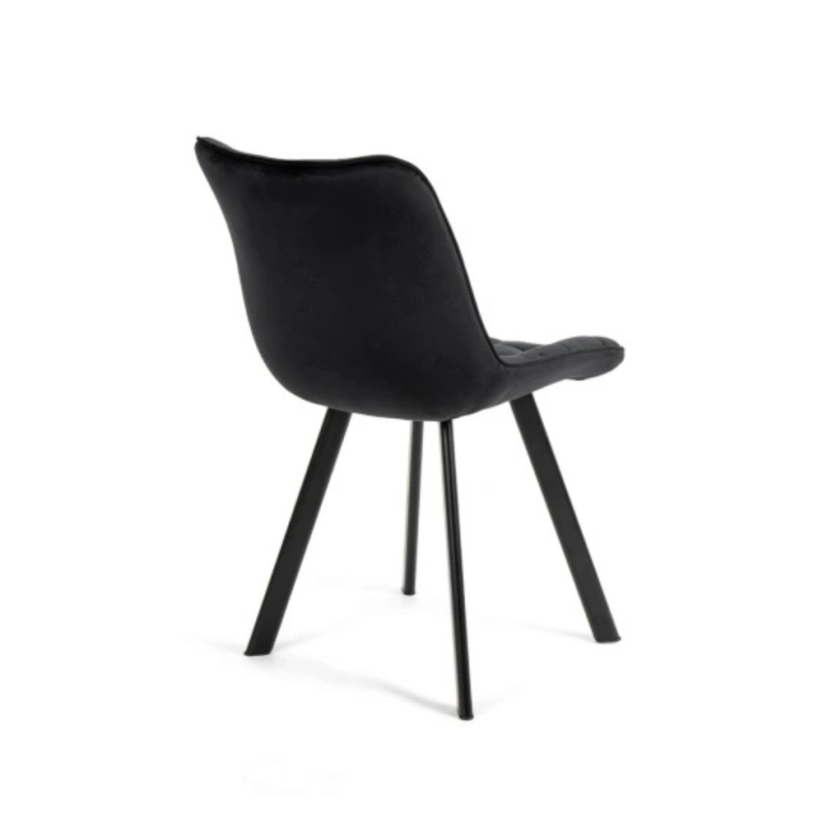 Set 6 kusů jídelní židle NIKI černá