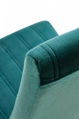 Jedálenská stolička DIEGO 2 velvet zelená