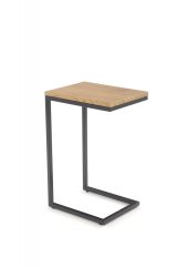 Příruční stolek NISA dub zlatý/černý