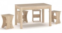 Jedálenský stôl NAPOLEON dub sonoma 116x68