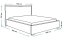 Čalouněná postel BED 19 JASMÍNE  160 X 200 výběz barev