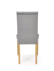 Jedálenská stolička DIEGO 3 velvet svetlo sivá