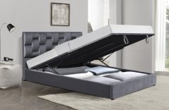Čalúnená posteľ ANNABEL 160x200 sivá