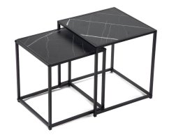 Konferenčný stolík DUETTA - sada 2 ks čierna