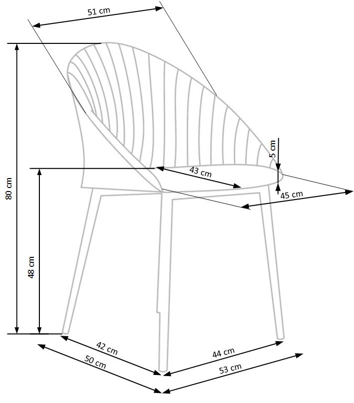 Jídelní židle / křeslo K357 béžová