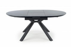 Rozkladací jedálenský stôl VERTIGO 130(180)x130 čierny mramor