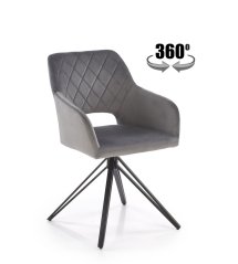 Jídelní křeslo K535 šedé - výprodej skladu