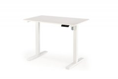 Písací stôl B53 s funkciou výškového nastavenia biely