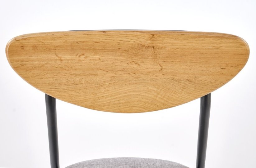 Jedálenská zostava 4+1 DICKY prírodná/čierna/sivá