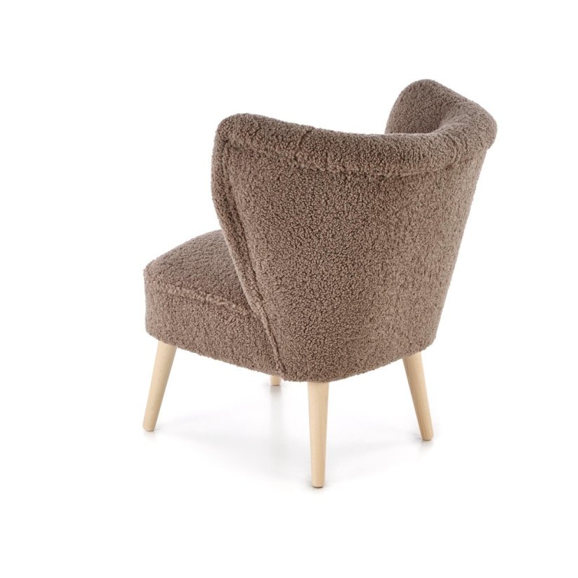 Čalouněné křeslo MOCCA tmavě hnědá