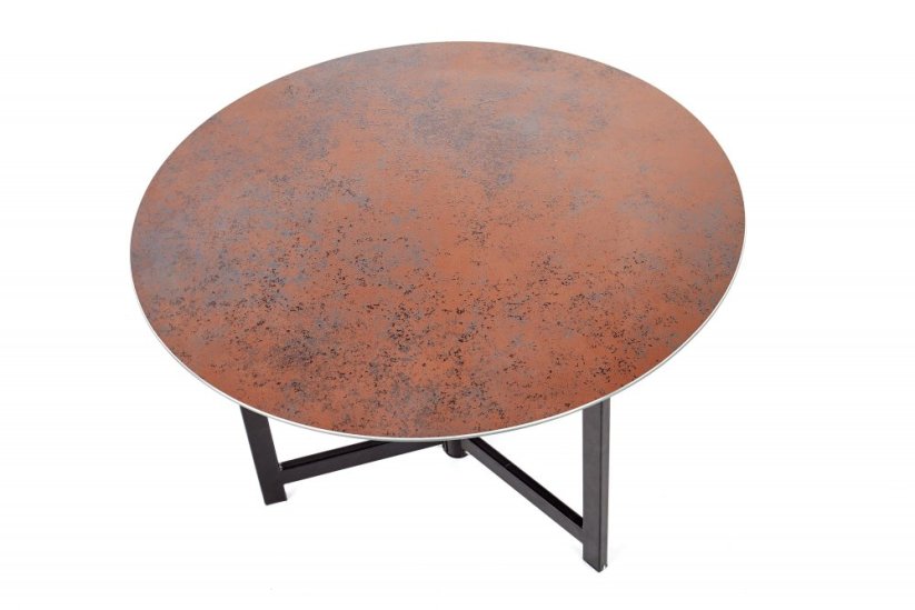 Konferenční stolek TWINS - sada 2 ks grafit/hnědá
