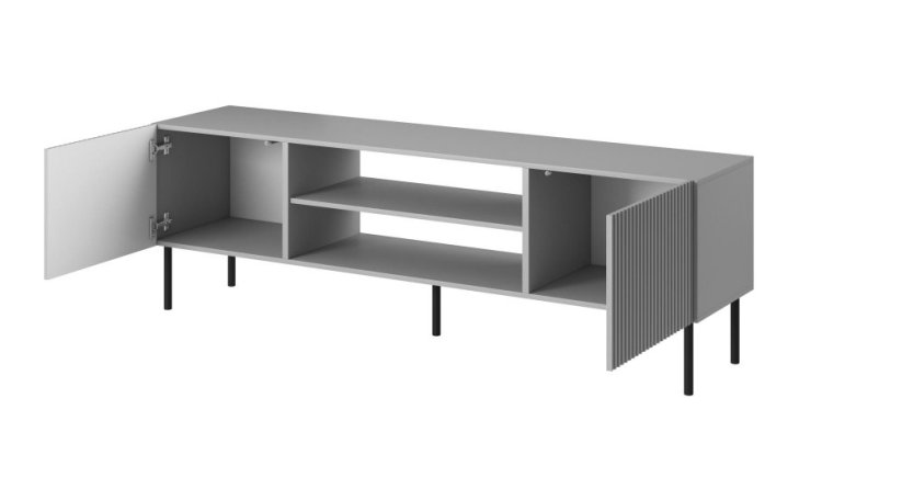 Televizní stolek ASENSIO světle šedý