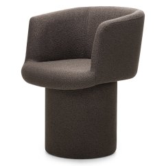 Otočné čalouněné křeslo PETRA hnědé