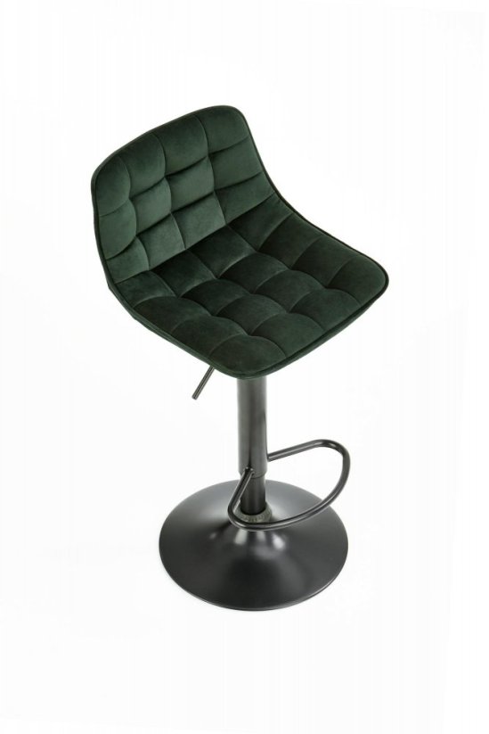 Barová židle H95 tmavě zelená