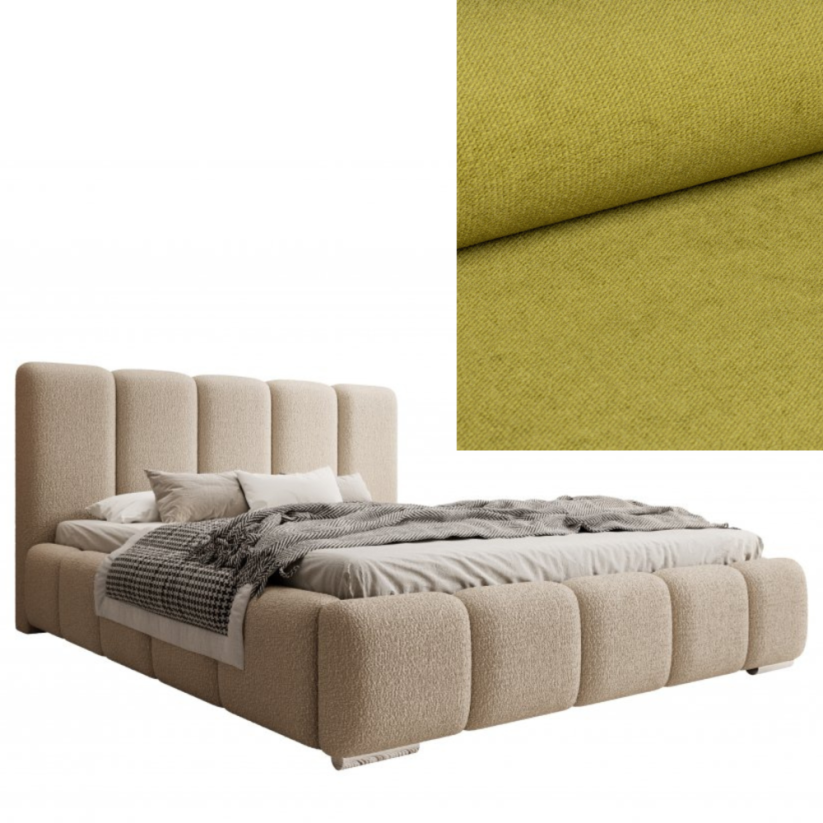 Čalouněná postel BASIC 120X200 výběr z barev - Výběr potahové látky (MD): KRONOS_17