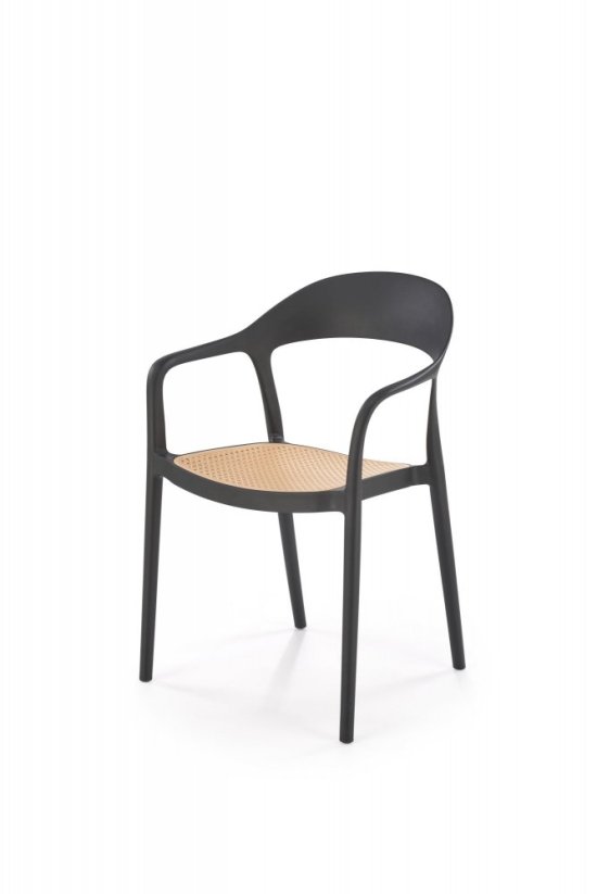 Židle K530 černá/přírodní