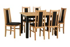 Jedálenský set 6+1 MAX 5/BOS 14 grandson/čierna/13B Neve 100