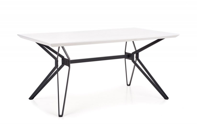 Jedálenský stôl PASCAL 160x90 biely/čierny