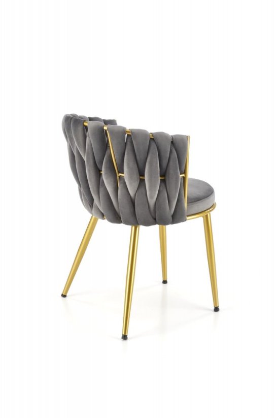 Jídelní židle / křeslo K517 šedá - výprodej skladu 1 ks