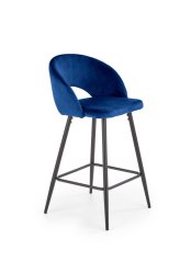 Barová stolička H96 námornícka modrá