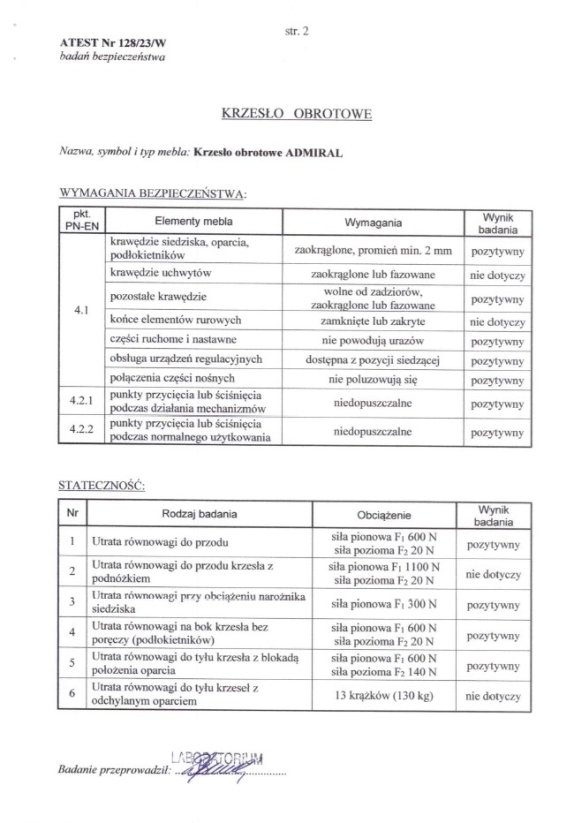 Kancelárska stolička ADMIRAL sivá/čierna