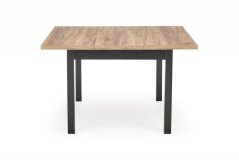 Rozkladací jedálenský stôl TIAGO 90(125)x90 dub craft/čierny