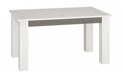 Rozkladací jedálenský stôl LANTANA borovica snežná/sivá 101(181)x76