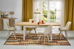 Rozkladací jedálenský stôl TIAGO 140(220)x80 dub hikora / kašmír