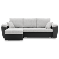 Sedacia súprava VEGAS 250/160 ĽAVÁ sivá/čierna