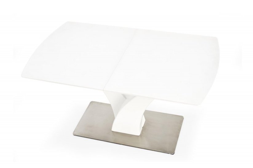 Rozkladací jedálenský stôl PALERMO 140(180)x80 biely mat