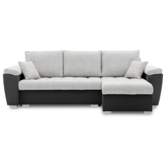 Sedacia súprava VEGAS 250/160 PRAVÁ sivá/čierna