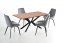 Rozkladací jedálenský stôl LEGARTO 160(200)x90 dub prírodný/čierny