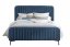 Čalúnená posteľ HUMP 180x200 cm modrá
