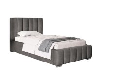 Čalouněná postel BED 1 90x200 tmavě šedá
