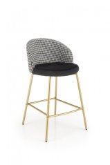 Barová stolička H113 čierna/biela