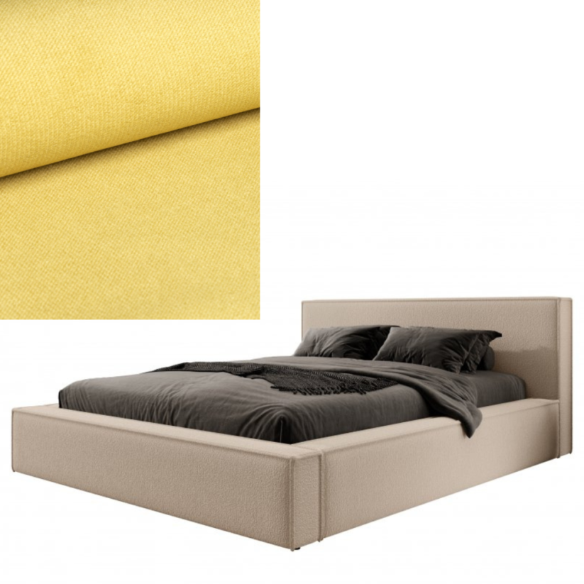 Čalouněná postel ASTURIA 160x200 výběr z barev - Výběr potahové látky (MD): KRONOS_11