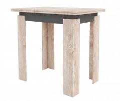 Jedálenský stôl rozkladací MANZINI dub sonoma/antracit 90x60