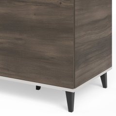 Šatníková skriňa RANDOM 2 S-1 kašmír/orech/čierna