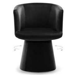 Čalouněné otočné křeslo OTAKAR černé