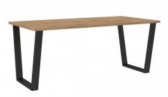 Jídelní stůl KAISARA černá/lancelot 185x67