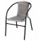 Balkónová stolička BASILEJ II čierna/sivá