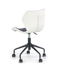 Dětská židle MATRIX bílá/šedá
